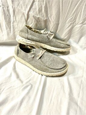 Hey Dude Women's Wally Sox Slip-Ons in Light Gray